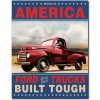 Ford Trucks Built Tough Metal Tin Sign