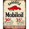 Mobil Gargoyle Metal Tin Sign