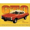 Pontiac GTO Metal Tin Sign