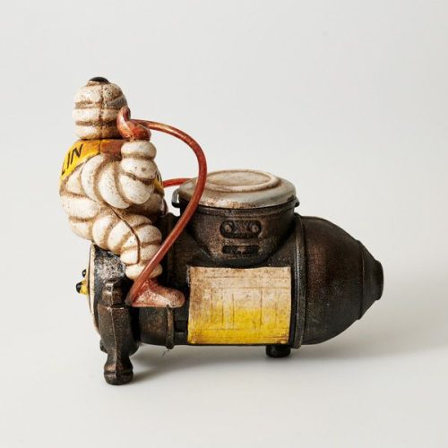 Cast Iron 21cm Michelin Man & Compressor