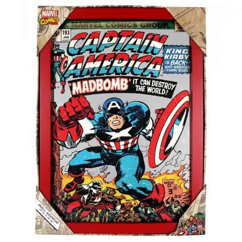 Captain America Glass Mirror