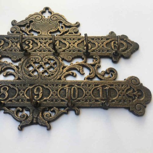 Cast Iron Number Key Rack