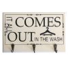 White Laundry Wooden Rack