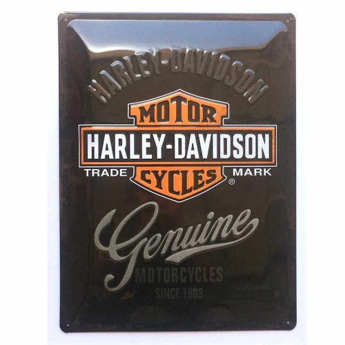 Harley Davidson Genuine Embossed Sign