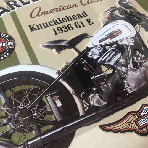 Harley Davidson Knucklehead Sign