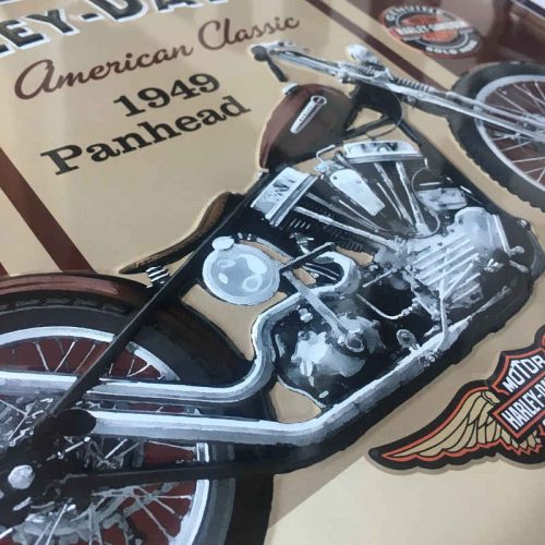 Harley Davidson Panhead Sign