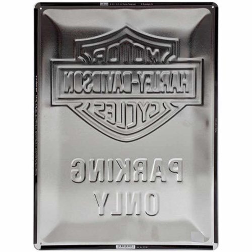 Harley Davidson Parking Only Embossed Sign