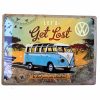 VW Lets Get Lost Embossed Sign