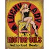 Lucky Lady Motor Oil Sign