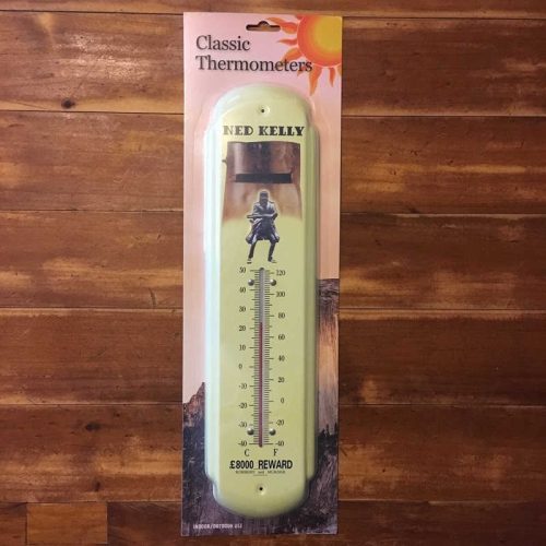 Ned Kelly Metal Thermometer