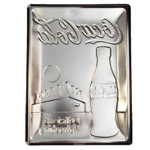 Coke 1960 Embossed Tin Sign