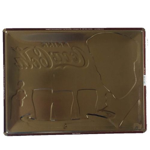 Coke 1960 red white waitress Embossed Tin Sign