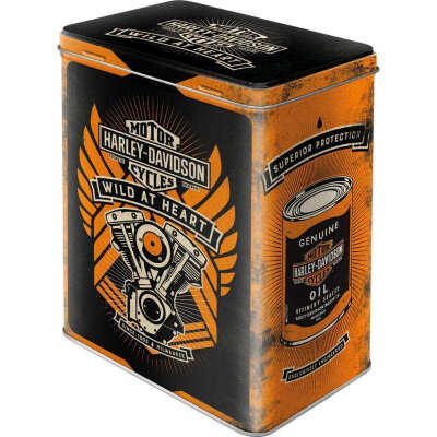 Harley Davidson Wild at Heart Embossed Large Tin