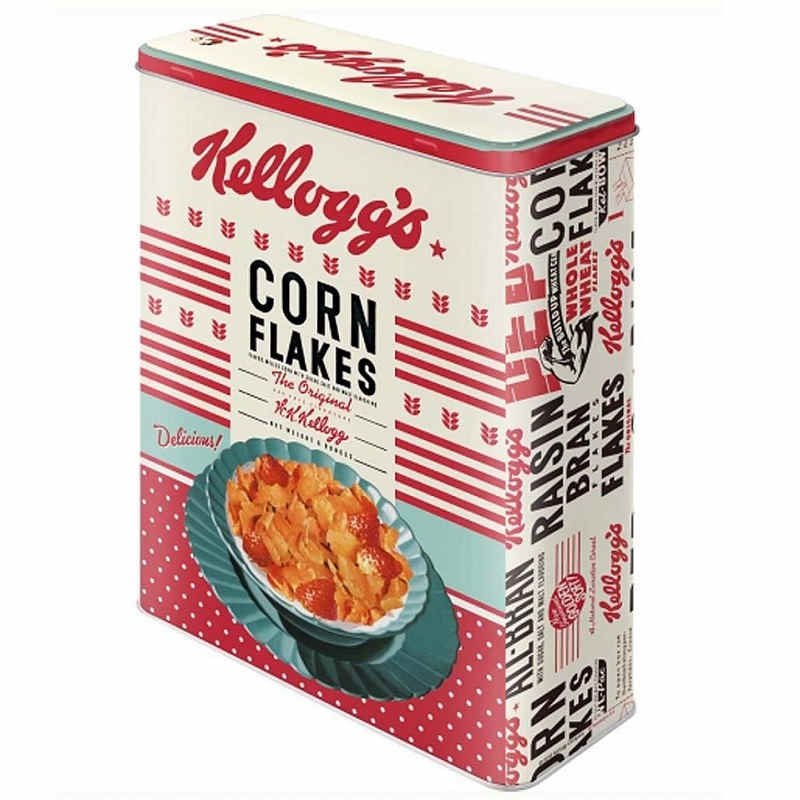Kelloggs Girl Corn Flakes XL Storage Tin