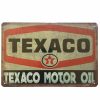 Texaco Motor Oil Tin Sign