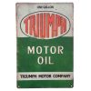 Triumph Motor Oil Tin Sign
