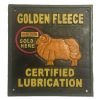 Golden Fleece Cast Iron Sign