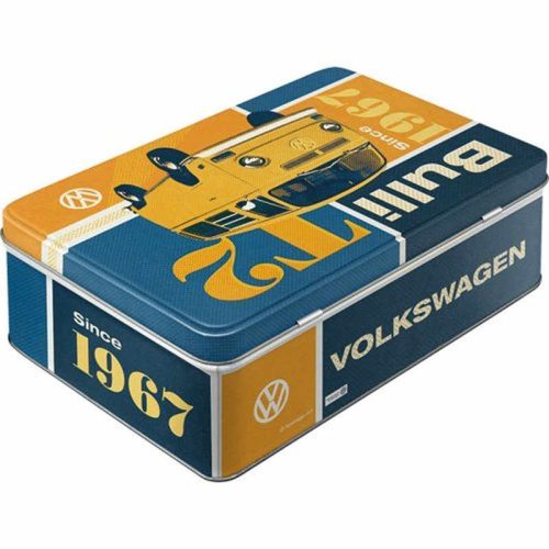 VW Bulli T2 Embossed Flat Tin
