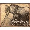 Indian Antiqued Tin Sign