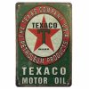 Texaco Green Tin Sign