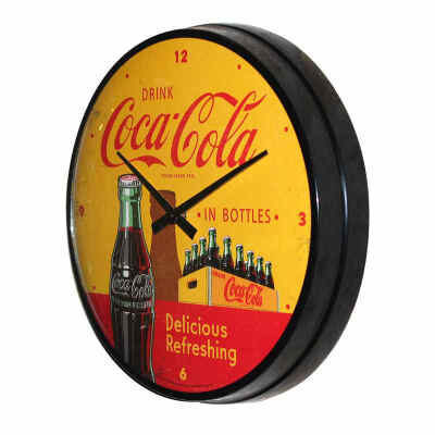 Coca Cola Yellow Clock
