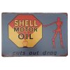 Shell Man Tin Sign 30x20cm