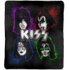 KISS Band Faces Throw Rug