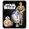 Star Wars C3PO R2D2 & BB8 Throw Rug Blanket
