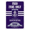 Fremantle Dockers Tin Sign