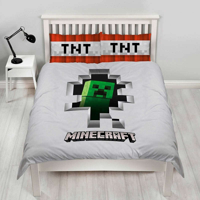 Minecraft Dynamite Double Quilt Cover Set Bedding Kidscollections