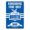 North Melbourne Tin Sign