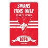 Sydney Swans Tin Sign