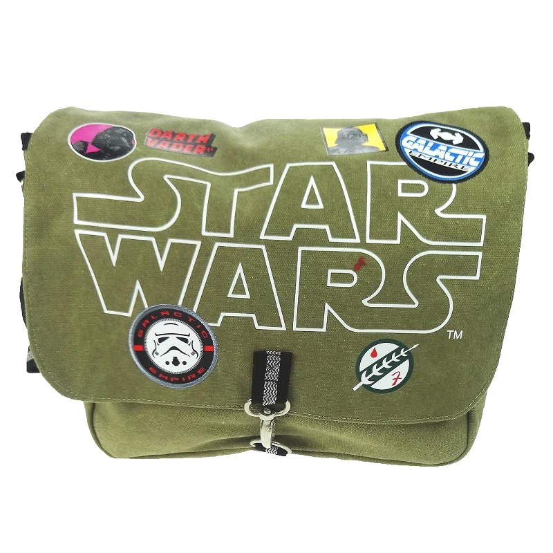 Star Wars Patches Despatch Canvas Messenger Courier Bag Green Khaki