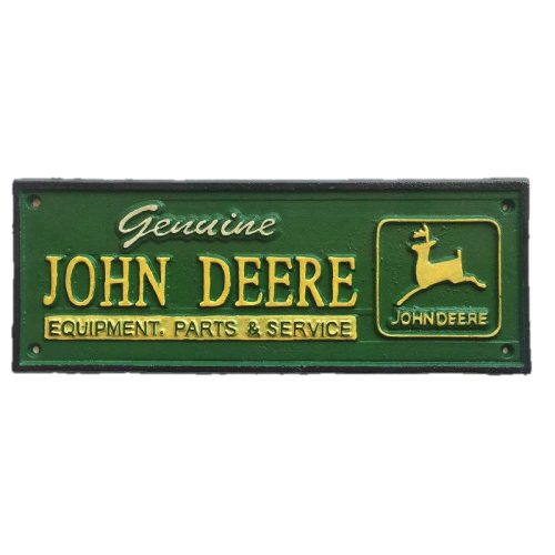 John Deere Cast Iron Sign