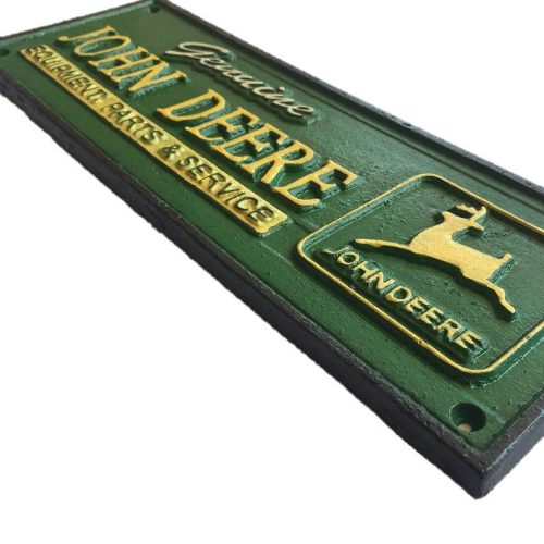 John Deere Cast Iron Sign
