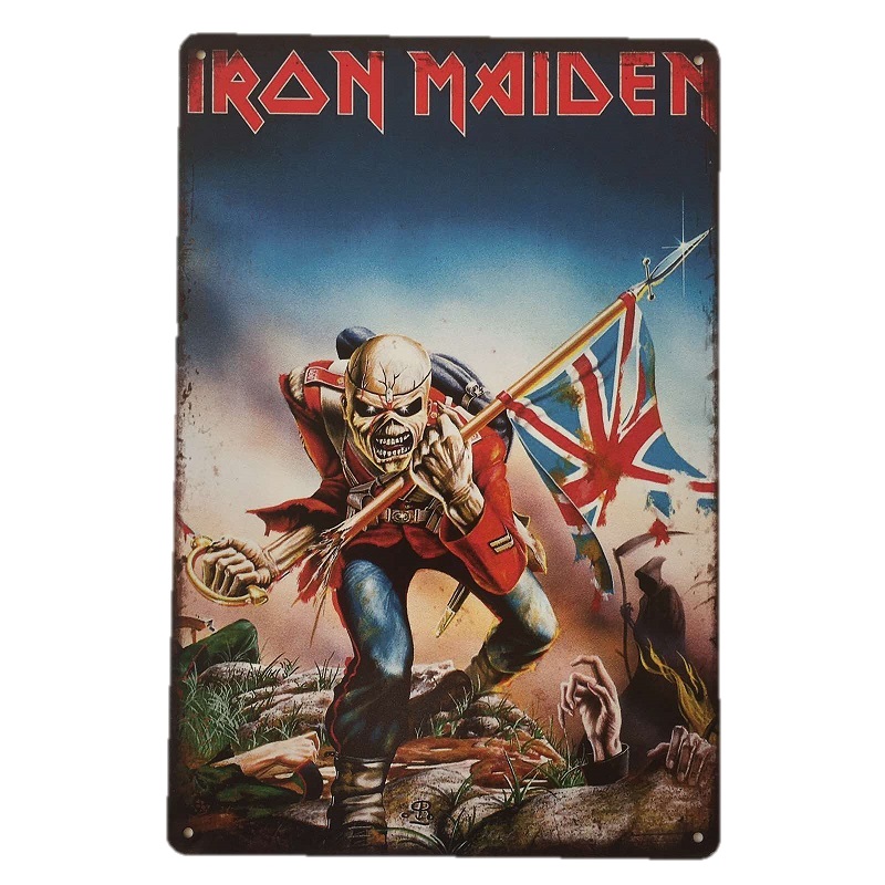 Iron Maiden Tin Sign - Wall Plaque - Kidscollections