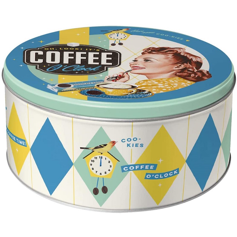 Coffee O'Clock Storage Tin