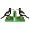Cast Iron Magpie Bookends