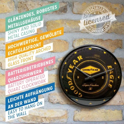 Goodyear Wheel Wall Clock