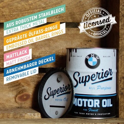 BMW Motor Oil Barrel Money Box
