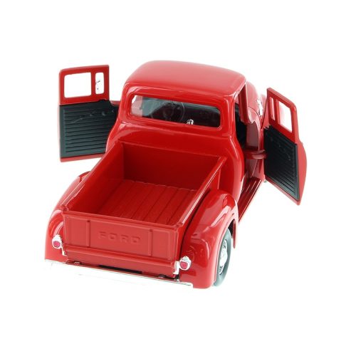 Ford F-100 Red Pickup Model