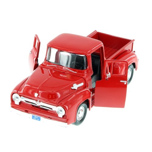 Ford F-100 Red Pickup Model