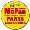 Mopar Parts & Accessories Round Tin Sign