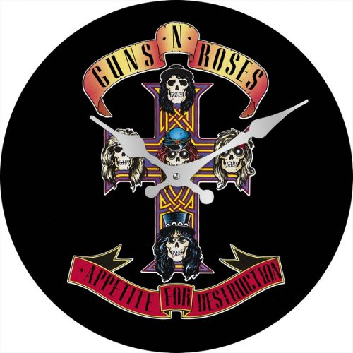 Guns N Roses Glass Wall Clock