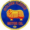 HCS Golden Fleece Round Tin Sign