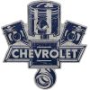 Chevy Pistons Die Cut Tin Sign