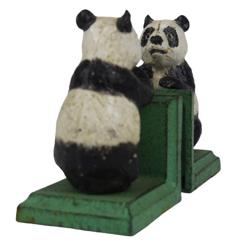 Cast Iron Panda Bookends