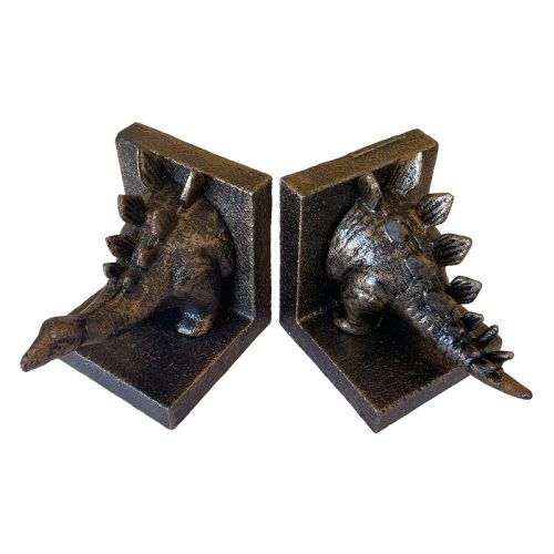 Cast Iron Stegosaurus Dinosaur Bookends