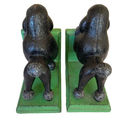 Black Poodle Bookends