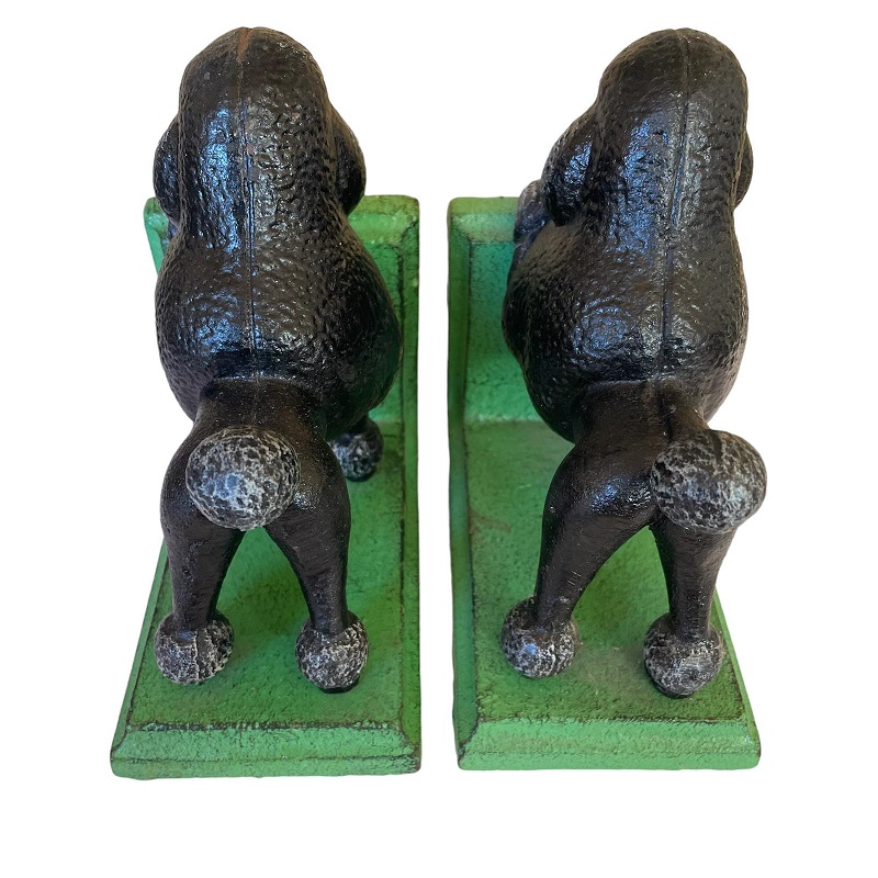Black Poodle Bookends